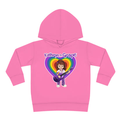 Kathryn the Grape with Guitar Toddler Pullover Fleece Hoodie