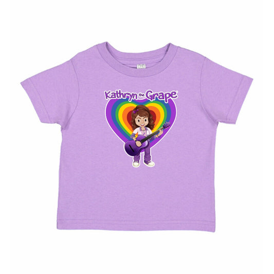 Kathryn the Grape with Guitar Lavender Shirt - Toddler Kids